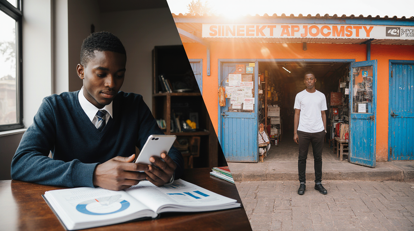 Investor listening to a South African entrepreneur pitch